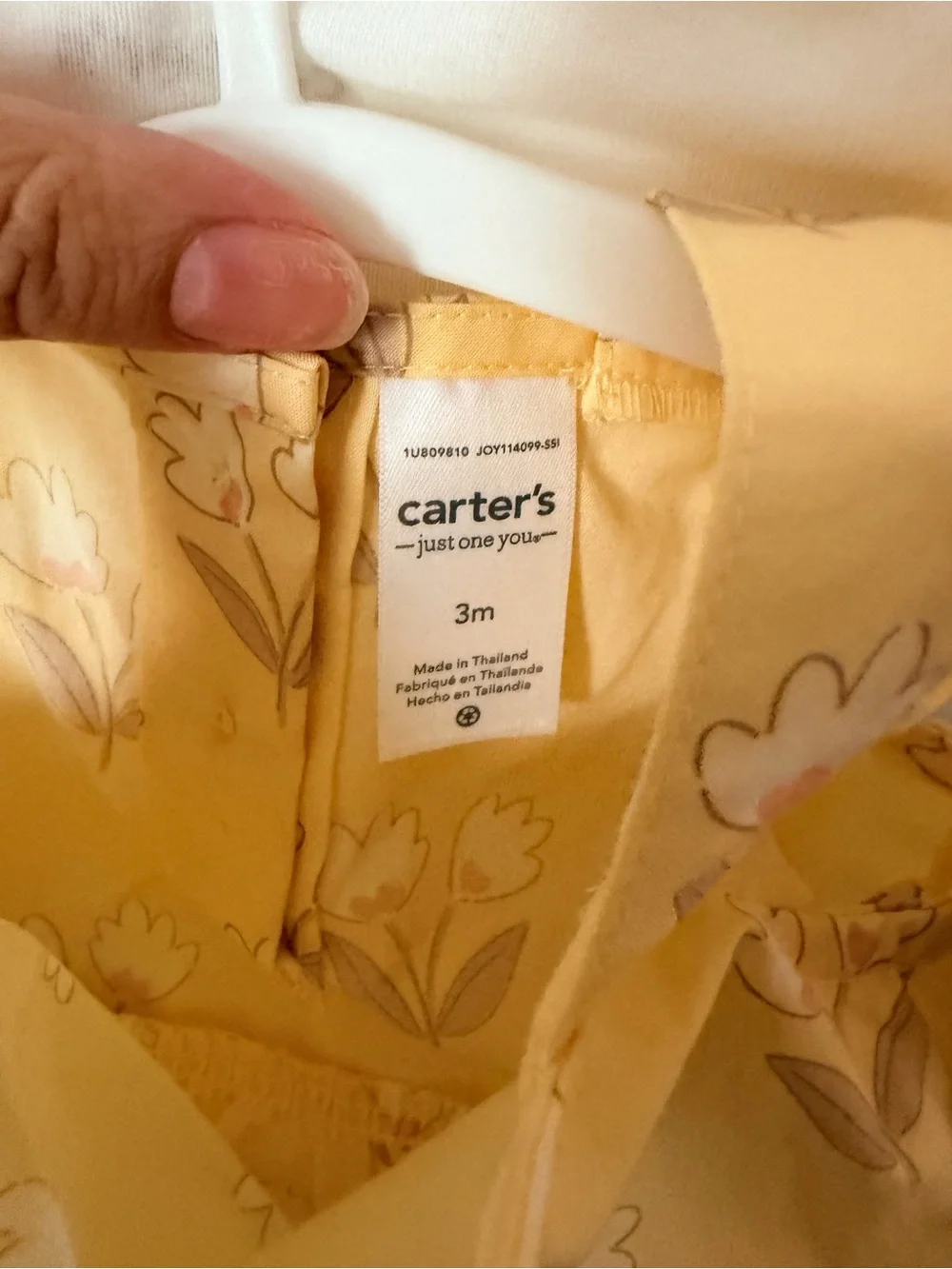 Carter's Just One You Baby Girl 3M Yellow Floral Top Bloomers Bodysuit Set NWT